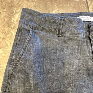 Coldwater Creek Trousers. Size 14. Charcoal denim wide leg. Very Flattering fit!